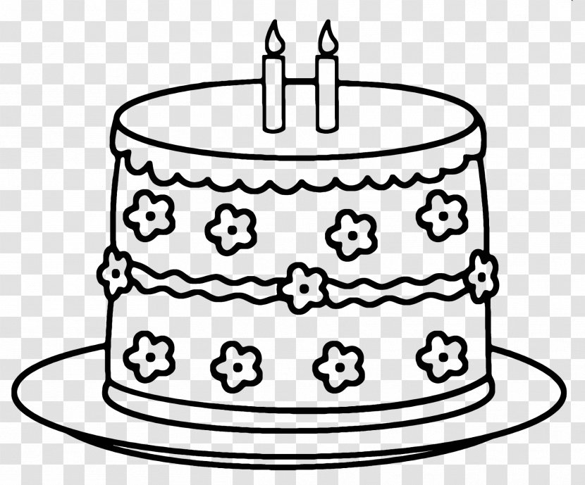 Cake Decorating Icing Line Art Torte - Candle Birthday Transparent PNG