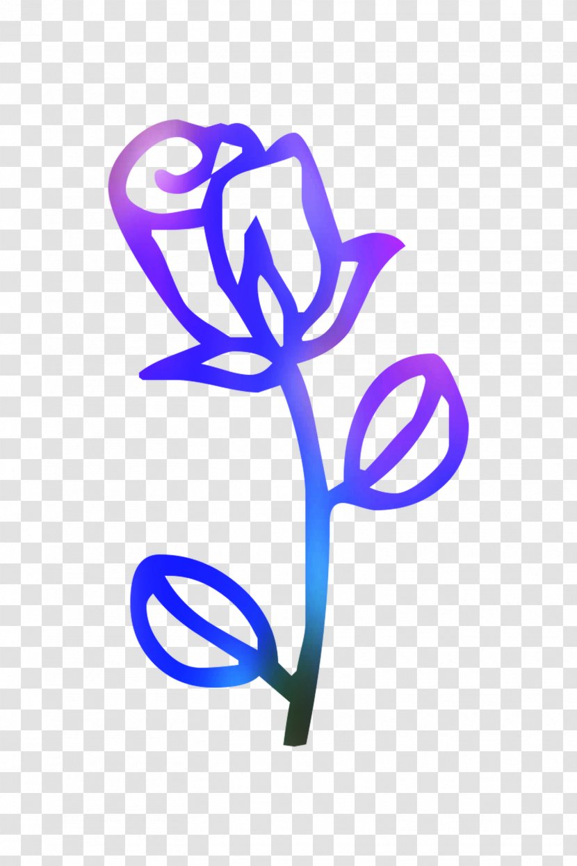 Cut Flowers Plant Stem Clip Art Leaf Purple - Plants Transparent PNG