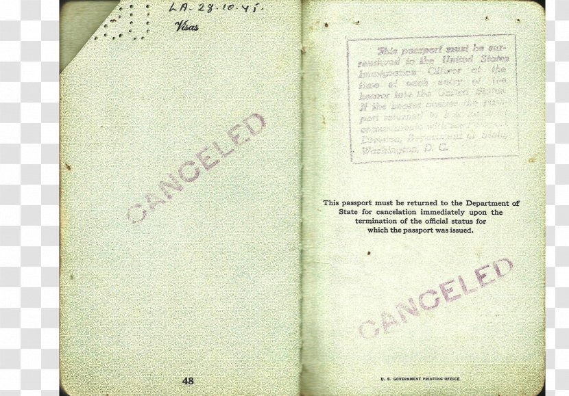Document - Formal Passport Transparent PNG