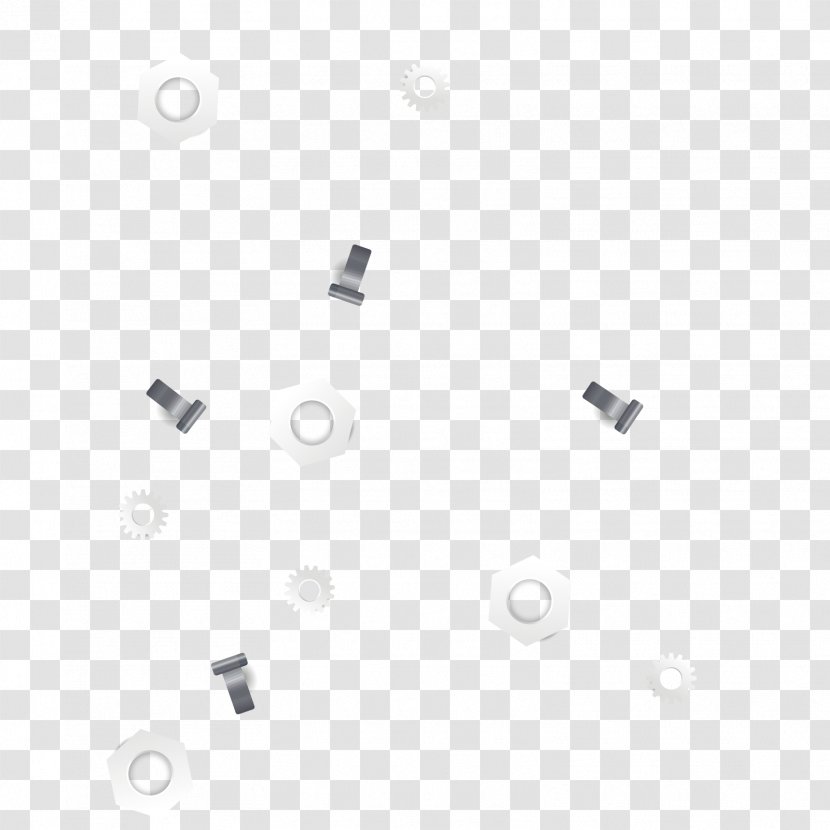 Line Black And White Point Angle - Vector Screw Transparent PNG