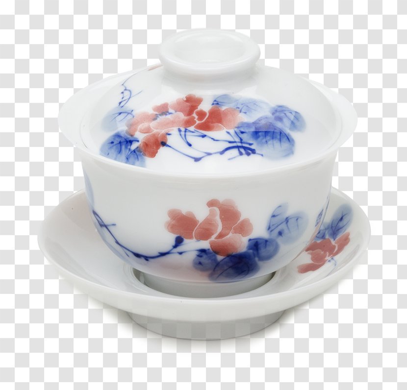 Saucer Blue And White Pottery Ceramic Plate Bowl - Serveware Transparent PNG