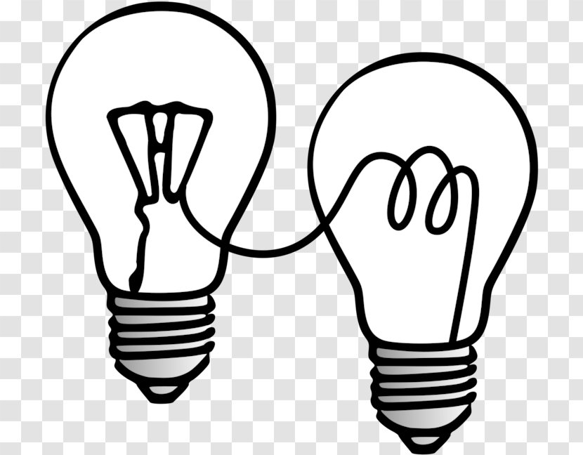 Light Bulb Cartoon - Line Art - Symbol Thumb Transparent PNG