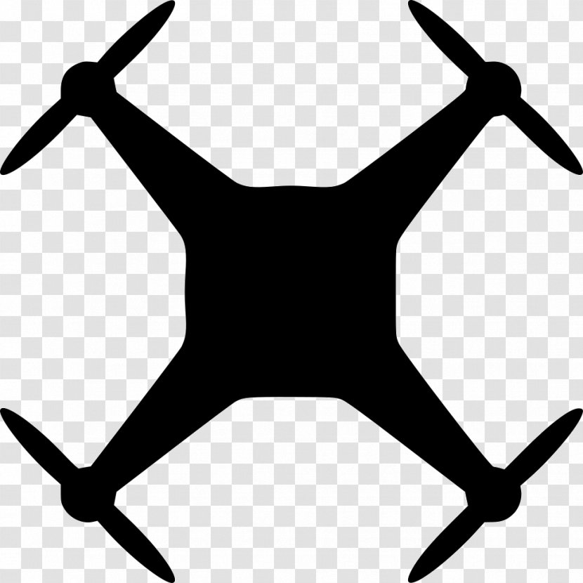 Unmanned Aerial Vehicle Quadcopter Fixed-wing Aircraft Airplane Clip Art - Phantom - Airport Vector Transparent PNG
