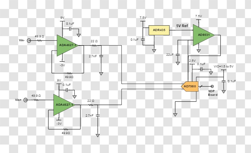 Analog Devices Wiring Diagram Schematic Electronic Circuit - Information - Design Transparent PNG