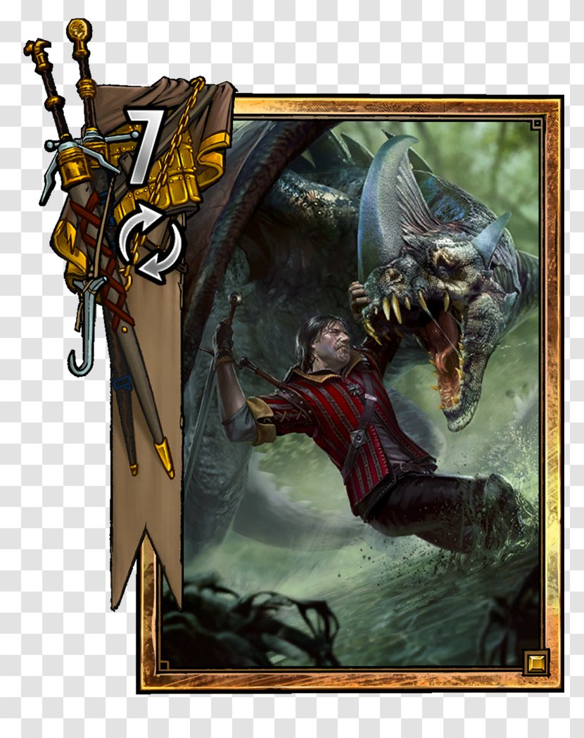 Gwent: The Witcher Card Game Geralt Of Rivia 3: Wild Hunt Ciri Emhyr Var Emreis - Dragon - Icon Transparent PNG