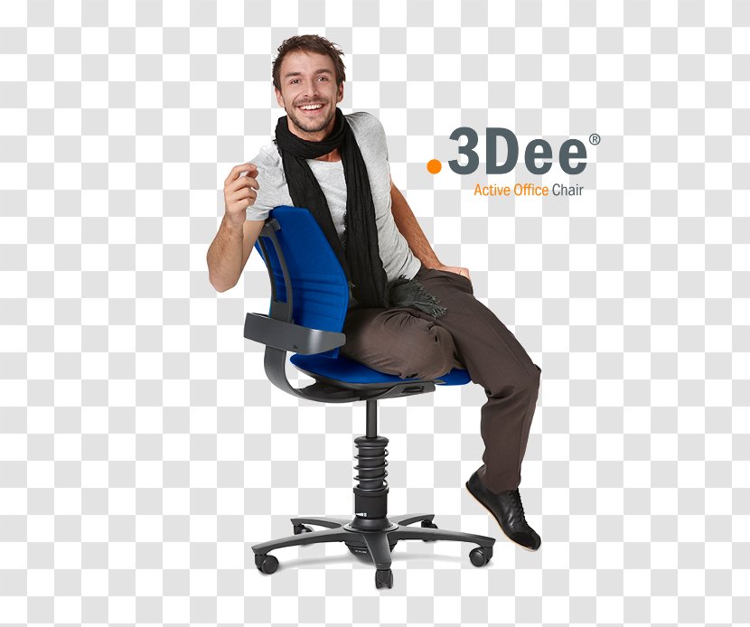 Office & Desk Chairs Sitting Human Factors And Ergonomics - Seat - Man Transparent PNG