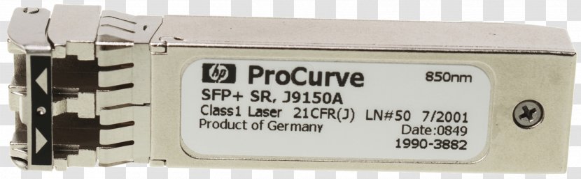 Hewlett-Packard HP ProCurve J9150A SFP+ C3N Gigabit Interface Converter - Sfp - Hewlettpackard Transparent PNG