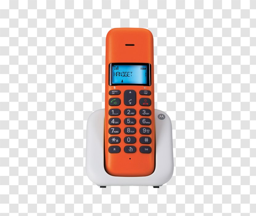 Feature Phone Mobile Phones Digital Enhanced Cordless Telecommunications Telephone - Wireless Motorola C1001 - Electronic Device Transparent PNG