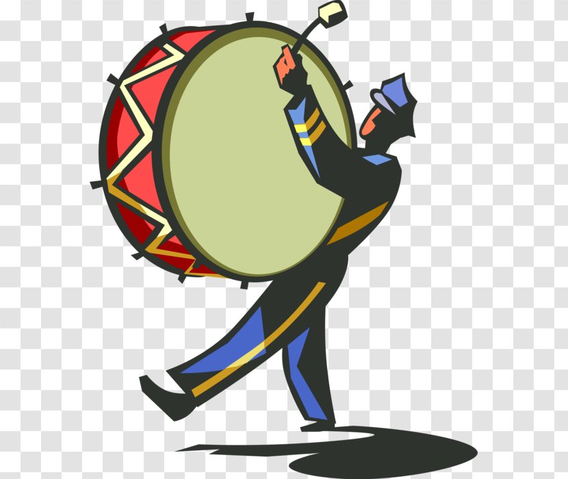Marching Percussion Clip Art Bass Drums Snare - Fictional Character - Drum Transparent PNG