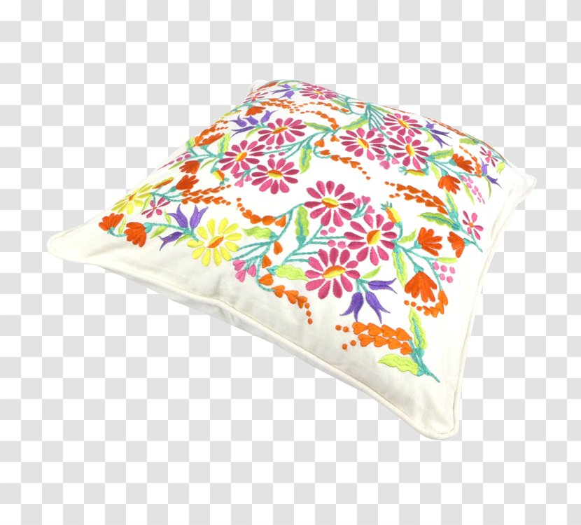 Cushion Pillow Duvet White Embroidery Transparent PNG
