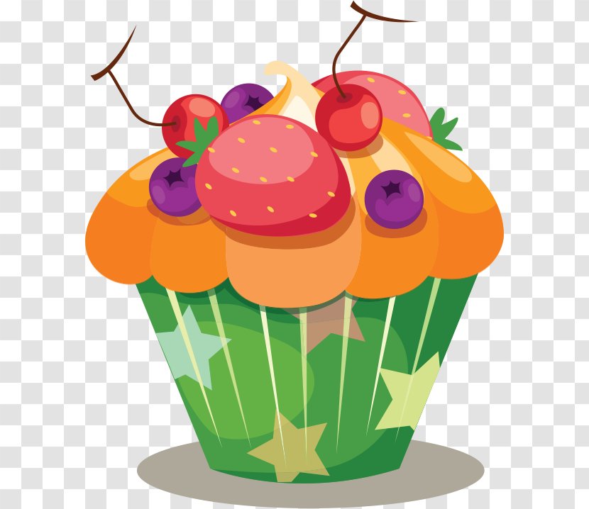 Delicious Cupcakes American Muffins Clip Art Vector Graphics - Cake Transparent PNG