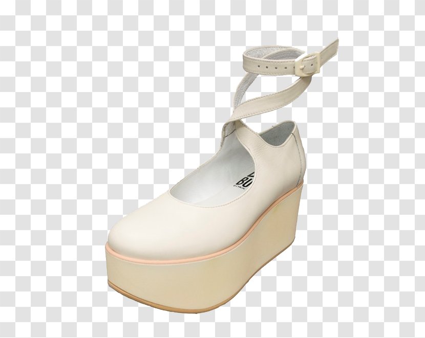 TOKYO BOPPER Platform Shoe Ballet Flat Button - White Shoes Transparent PNG