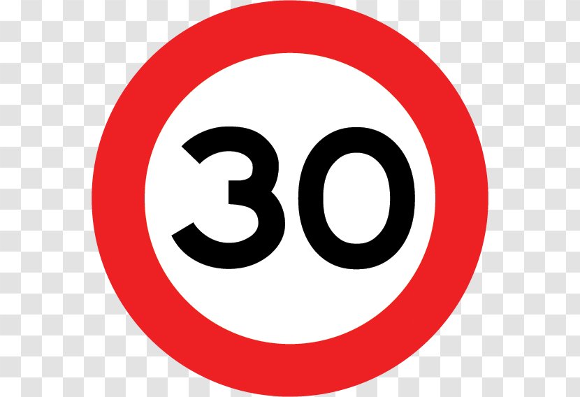 Traffic Sign Speed Limit Light Code - Emoticon Transparent PNG