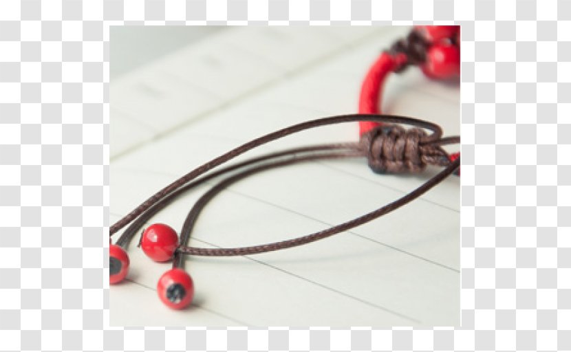 Bracelet Bead Necklace Headphones RED.M - Fashion Accessory Transparent PNG