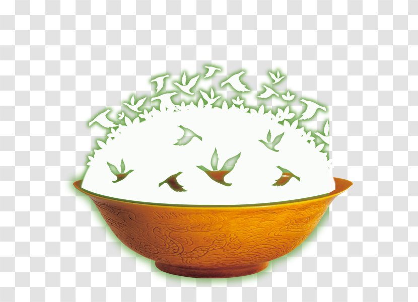 Rice Cereal Cooked Bowl - Porcelain Transparent PNG