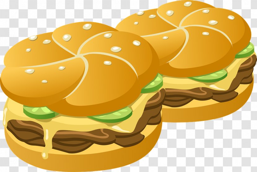 Hamburger Cheeseburger French Fries Hot Dog Clip Art - Sandwich Transparent PNG
