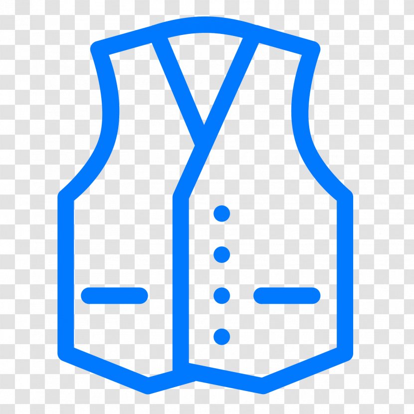 Gilets Jacket Waistcoat T-shirt - Blue Transparent PNG