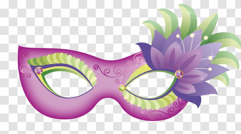 Tiana Ariel Mask Disney Princess - Lilac - Carnival Transparent PNG