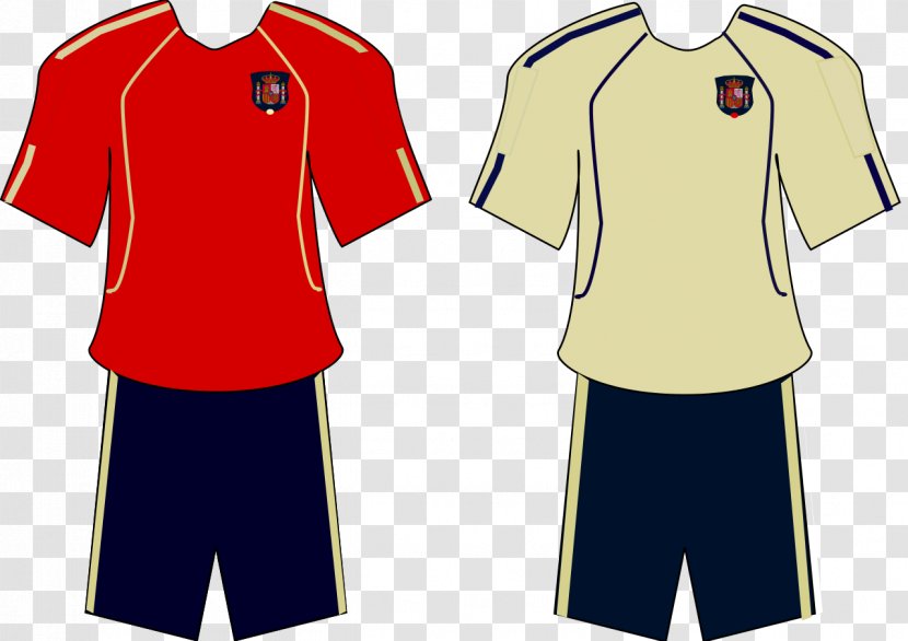 Jersey Spain National Football Team Dream League Soccer T-shirt - Silhouette Transparent PNG