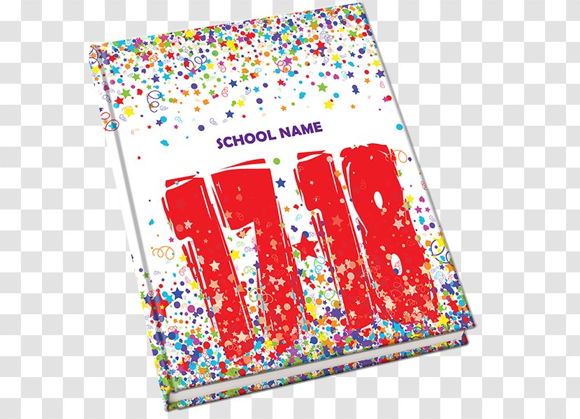 Yearbook School Confetti Font - Text Transparent PNG
