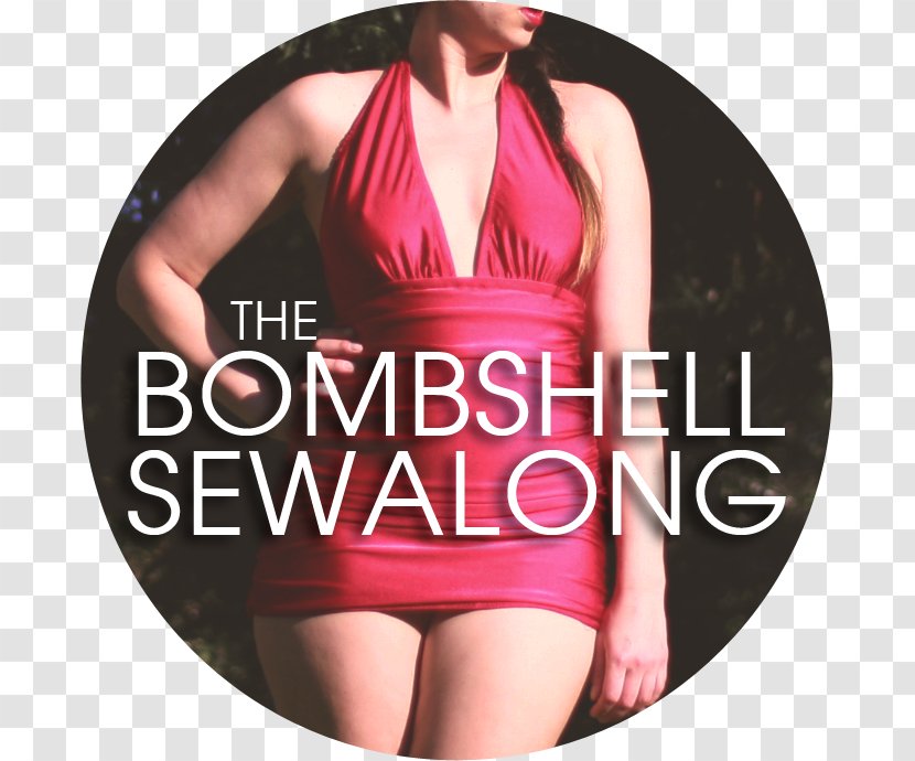 Sewing Swimsuit Textile Bombshell Pattern - Watercolor - Button Transparent PNG