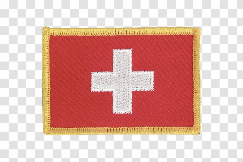 Flag Of Switzerland Fahne Embroidered Patch Transparent PNG