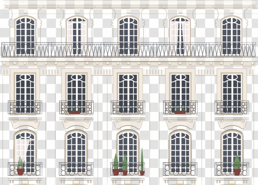 Window Euclidean Vector Icon - Classical Architecture - Senior French Transparent PNG