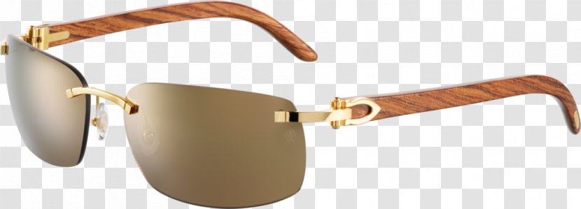 Cartier Sunglasses Jewellery Ray-Ban - Cabochon - Wood Decoration Transparent PNG