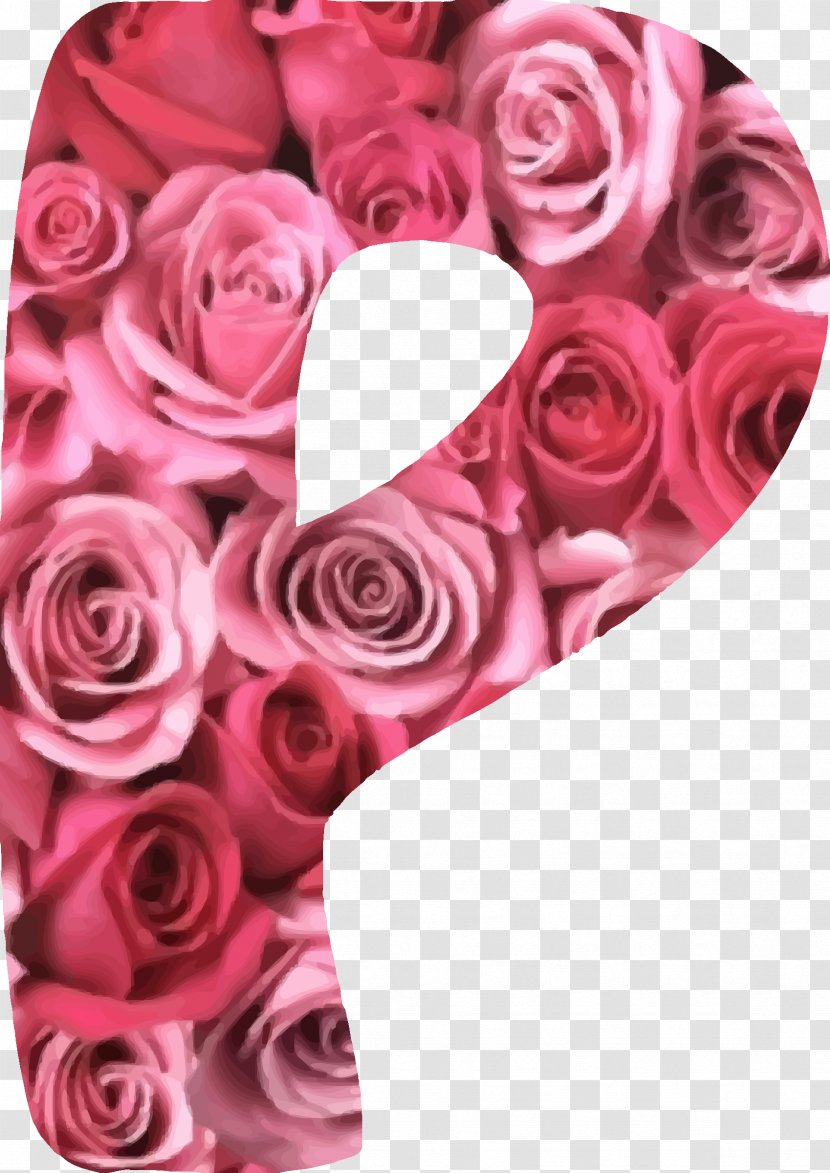 Garden Roses Alphabet Inc. - Magenta - Love Letter Transparent PNG