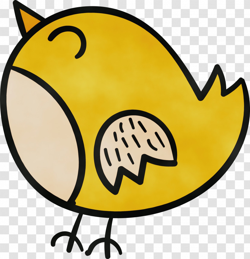 Yellow Beak Line Area Meter Transparent PNG