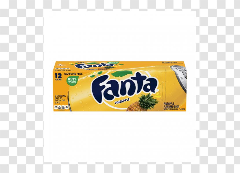 Fizzy Drinks Fanta Cream Soda Orange Soft Drink Frostie Root Beer - Pineapple Buns Transparent PNG