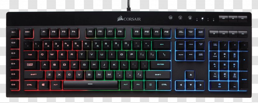 Computer Keyboard Corsair Gaming K55 RGB Rgb Color Model Backlight Transparent PNG