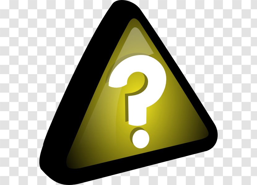 Question Mark Clip Art - Triangle - Clipart Transparent PNG