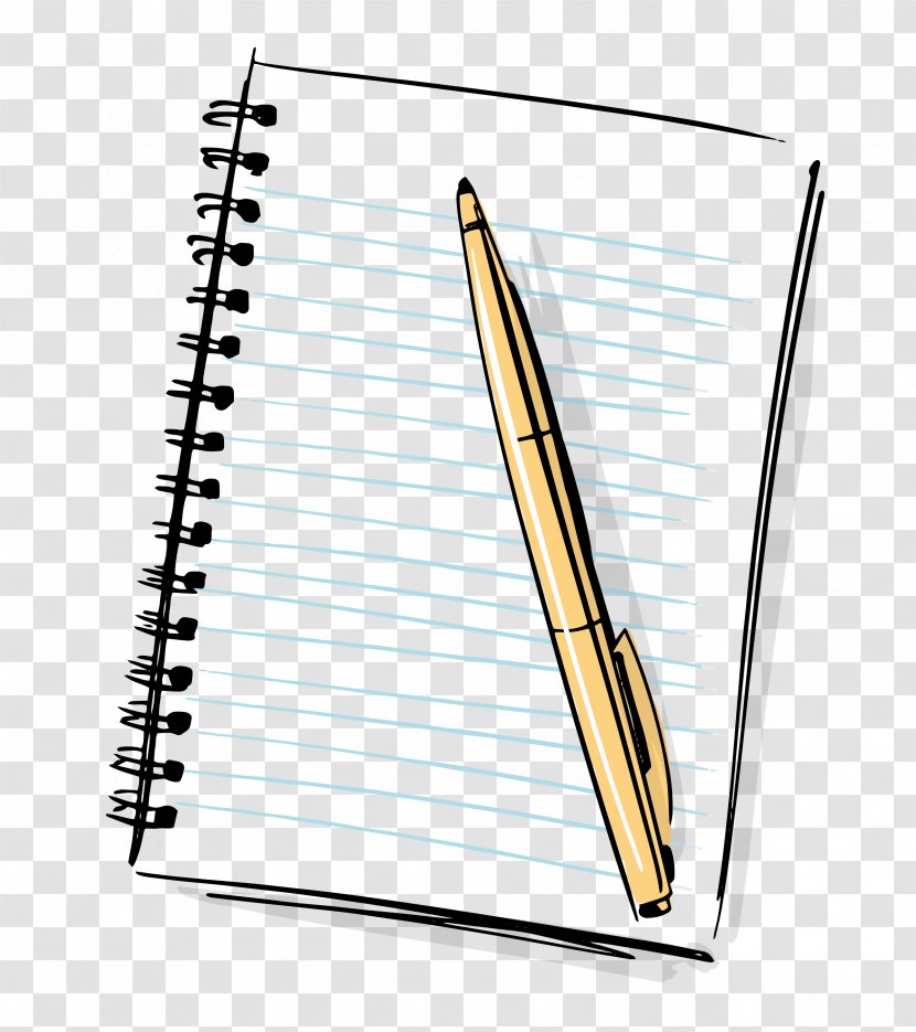 Paper Notebook Cartoon Pen - Gratis Transparent PNG