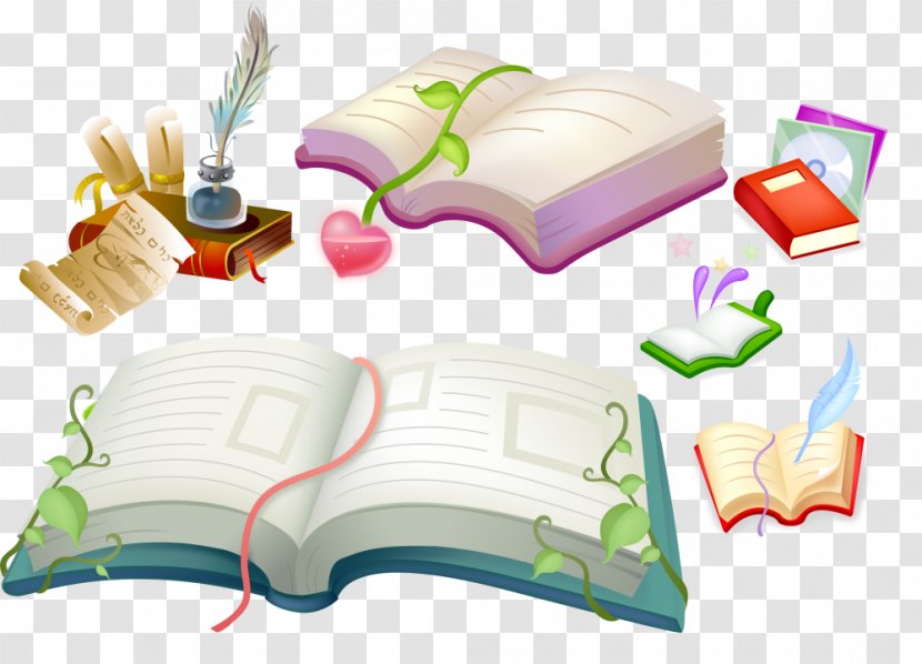 Student Paper Teachers' Day Literacy - Textbook - Various Books Transparent PNG