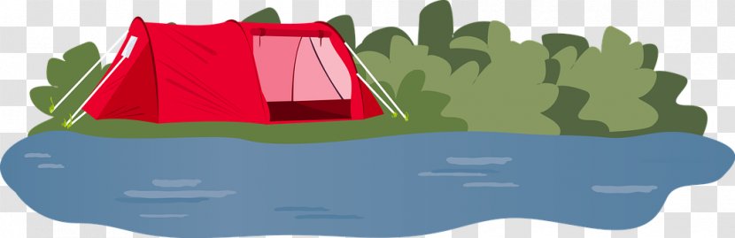 Camping Tent Outdoor Recreation Camp Beds Campsite - Grass - River Bush Transparent PNG