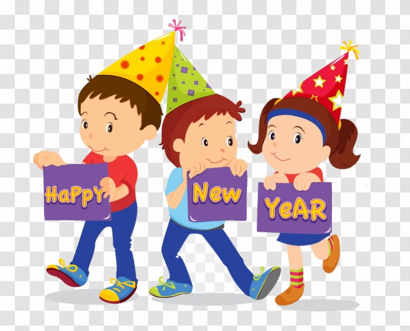 Happy New Year Hat - Play - Playing With Kids Transparent PNG