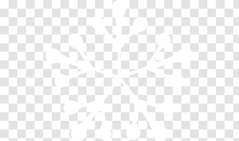 Snowflake Winter Christmas - Black White Transparent PNG