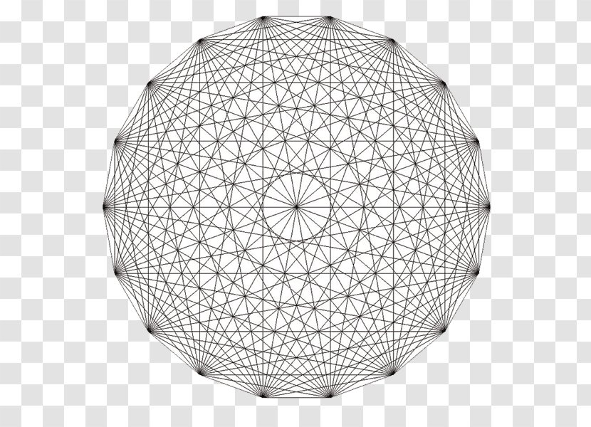 Star Polygon Mathematics Icosagon Circle - Hypercube Transparent PNG