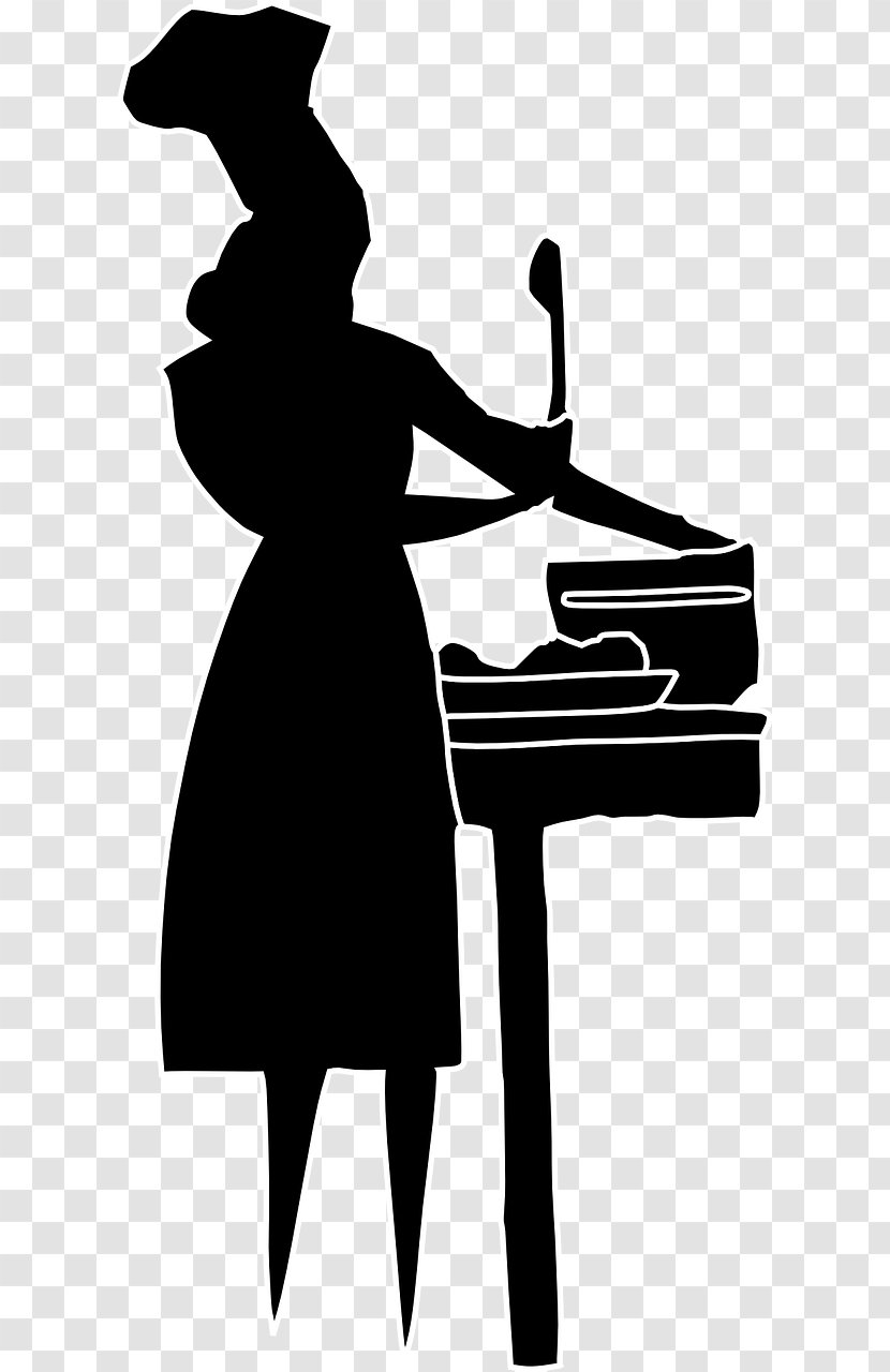 Cooking Chef Woman Silhouette Clip Art Transparent PNG