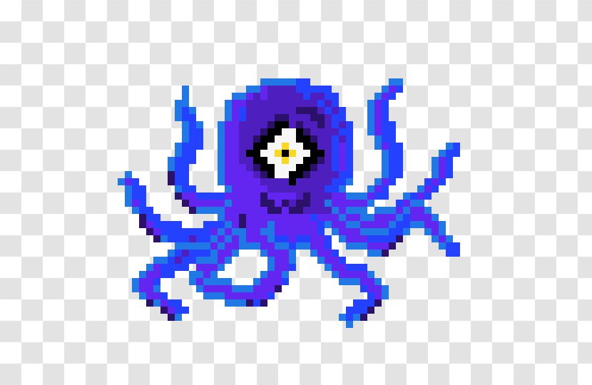 Pixel Art DeviantArt - Text - Octopus Transparent PNG