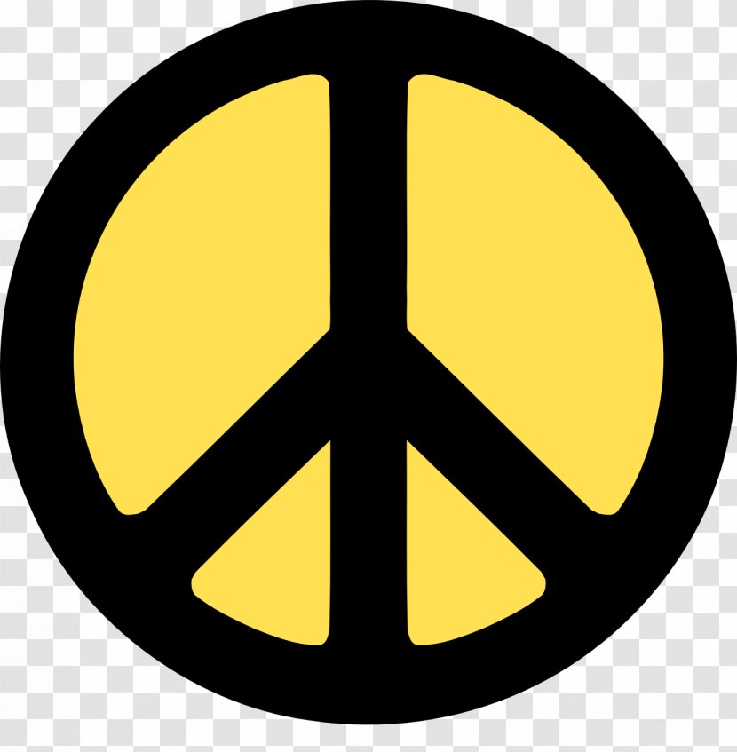 Peace Symbols Clip Art - Black Background Transparent PNG