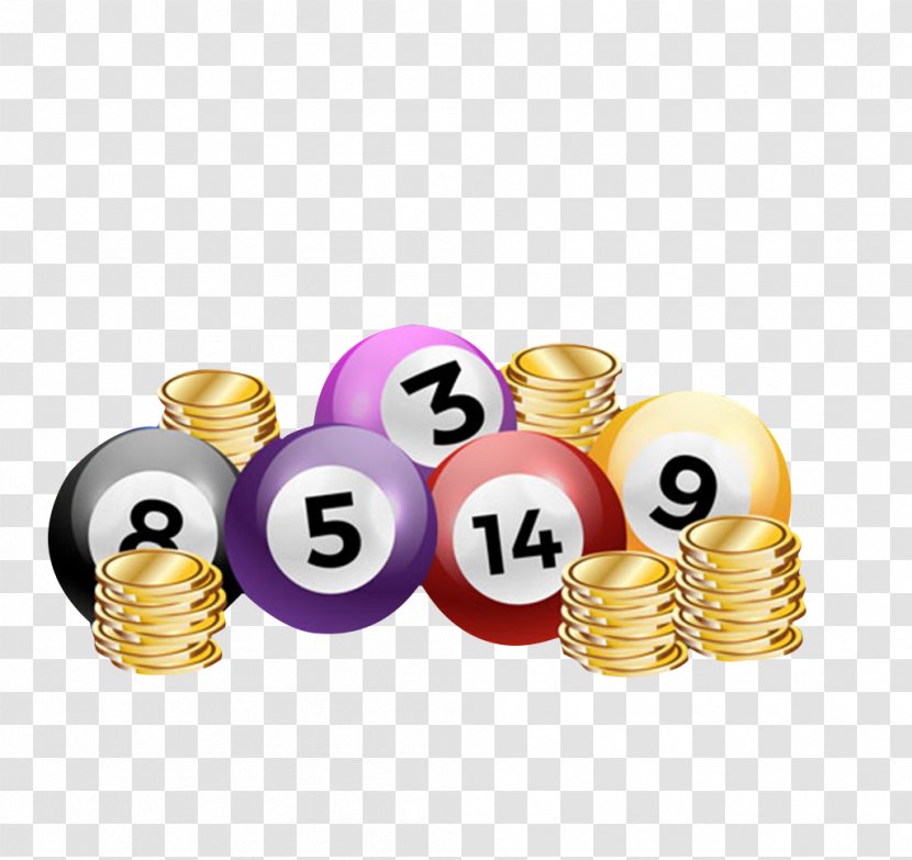 Lottery Bingo Gambling Bookmaker - Ball And Gold Coins Transparent PNG