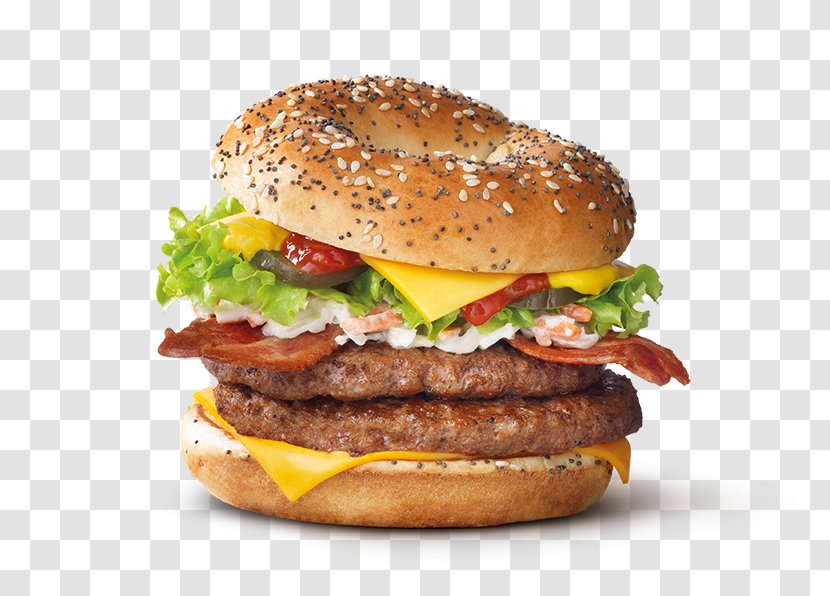 Bagel Supreme Hamburger Fast Food McDonald's Quarter Pounder Transparent PNG