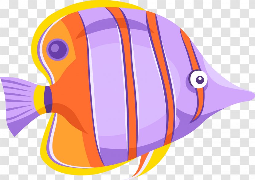 Fish Euclidean Vector Clip Art - Purple - Color Material Transparent PNG