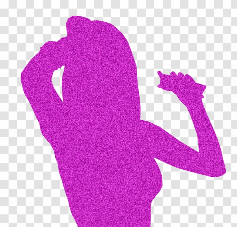 Silhouette Glitter Thumb - Emoticon Transparent PNG