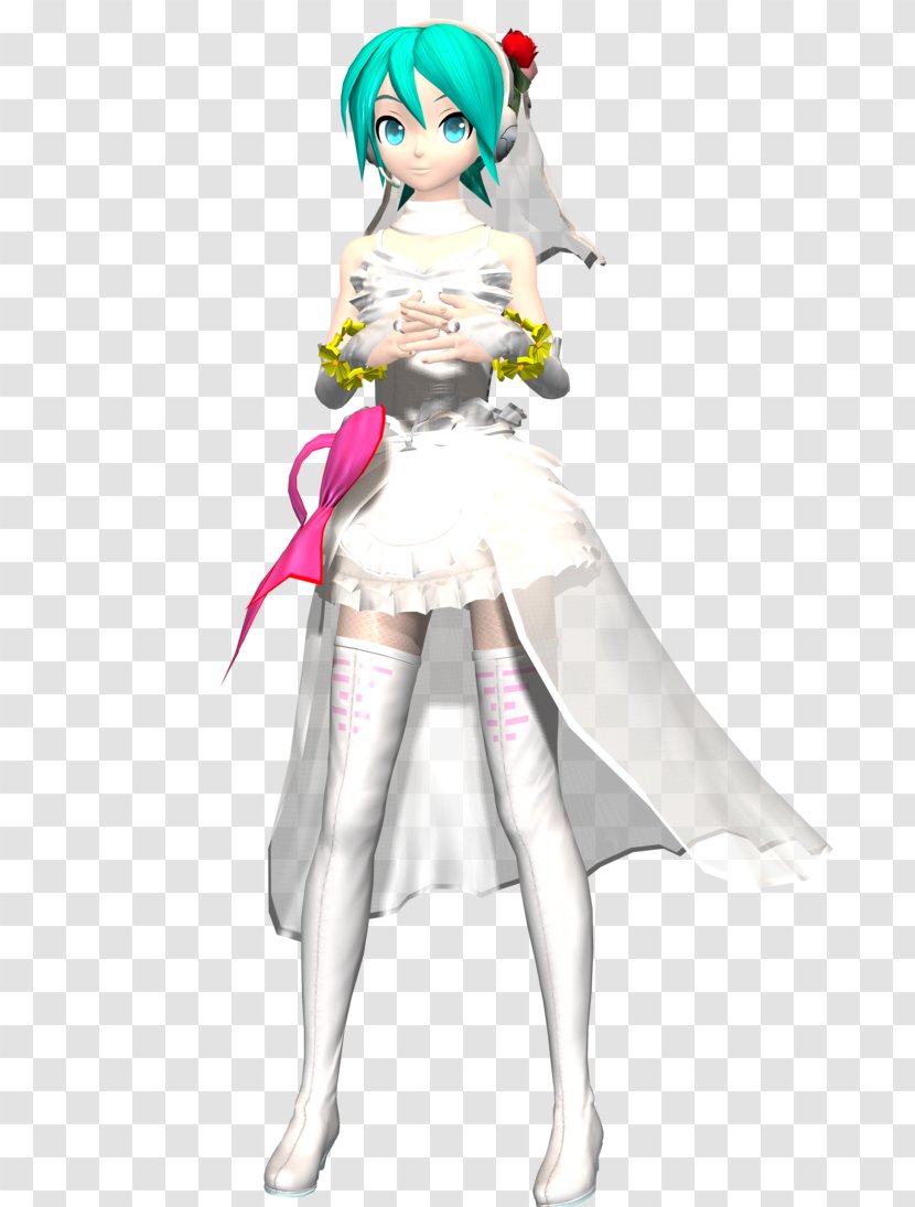 Hatsune Miku Wedding Dress Clothing Nendoroid - Tree - Cartoon Sushi Transparent PNG