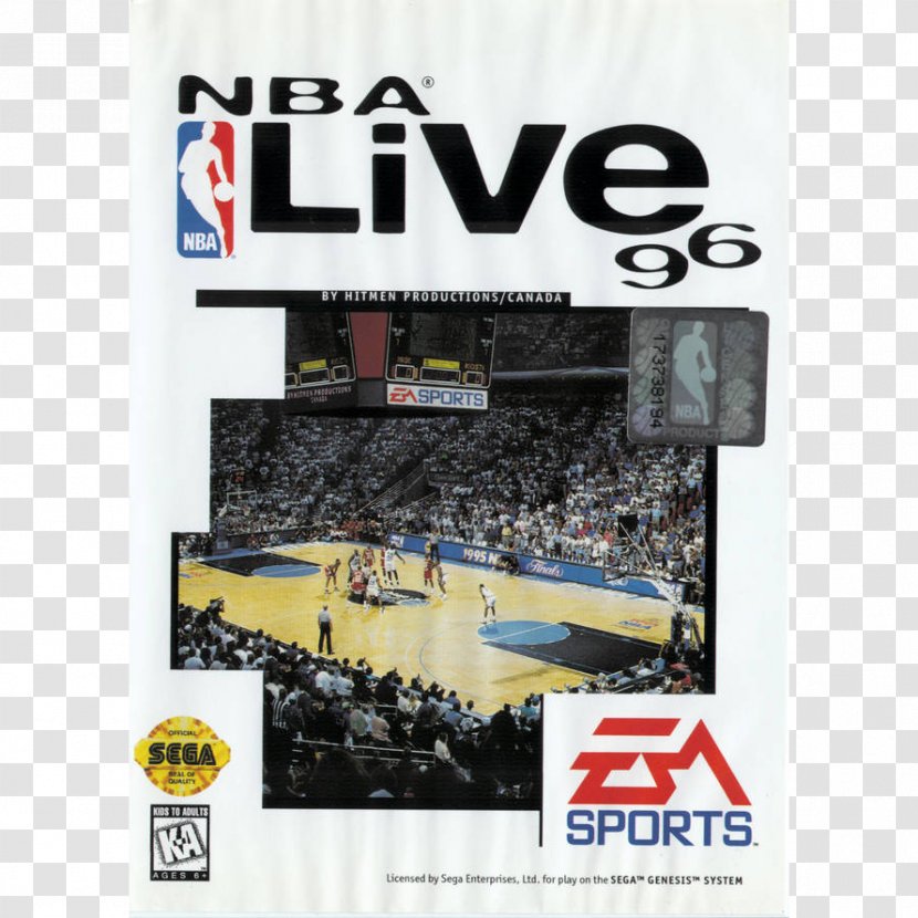 NBA Live 96 95 PlayStation 97 Mega Drive - Technology - Nba 2k18 Transparent PNG