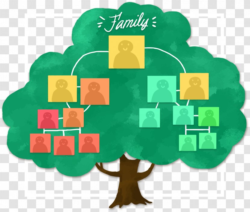 Family Tree - Hand Painted Structure Transparent PNG