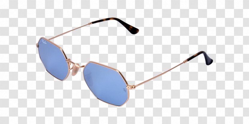 Goggles Ray-Ban Octagonal Flat Lenses Sunglasses - Blue - Ray Ban Transparent PNG